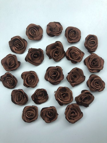 60/12 pz FIORI fiori raso lavabile applicazione patch 1,8 cm colore desiderato - Foto 16 di 43