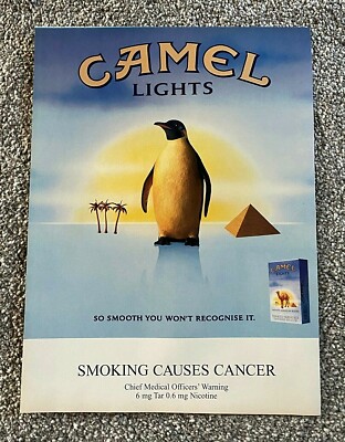 Seltenes 90er Sammlerstück 1996 Magazin Werbung Bild Camel Lights Zigaretten Werbung
