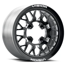 VISION 346 Storm ATV 15X7 4X156 Offset 38 Gloss Black Milled Spoke (Qty of 4)