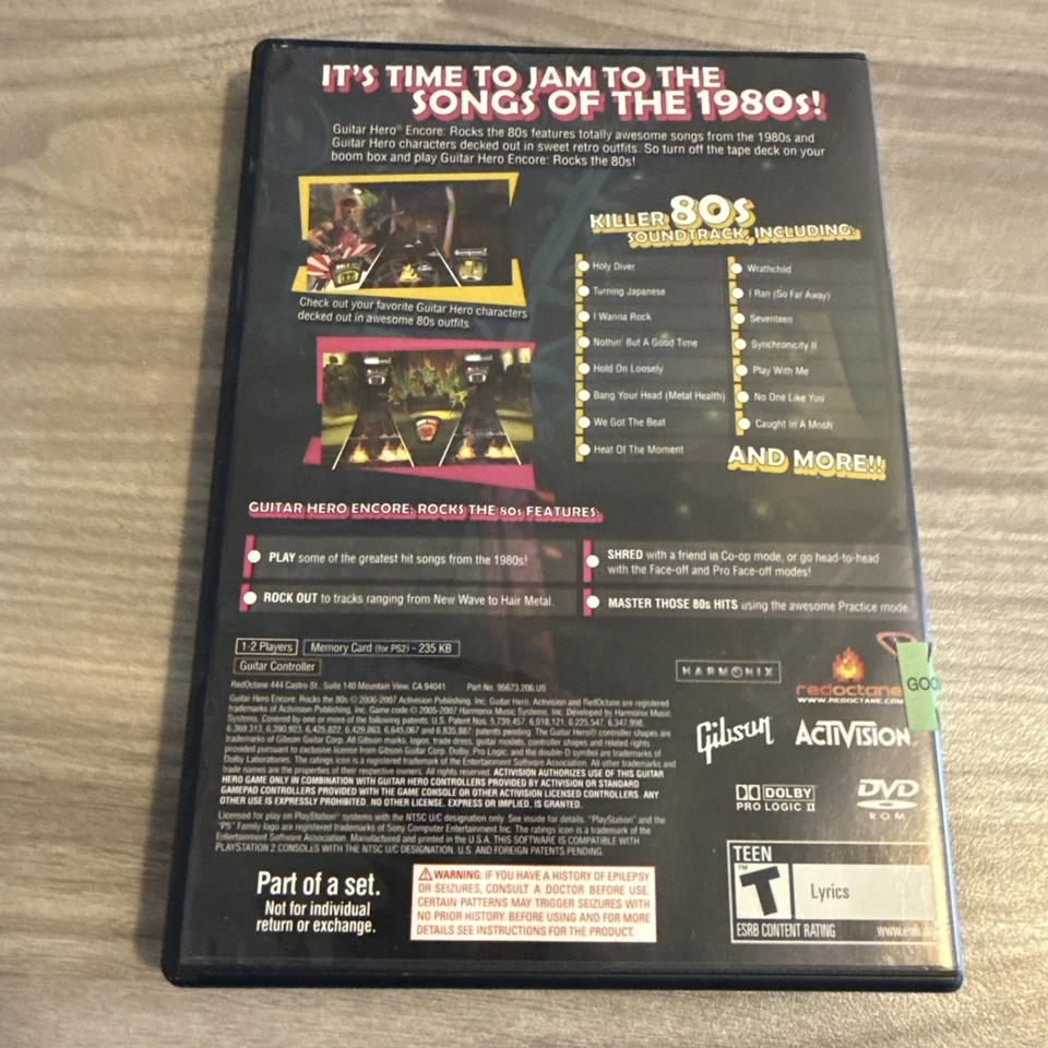 Guitar Hero RedOctane Black Wired Gibson PSLSGH PS2 Model Tested Working Lot - Image 3 of 4