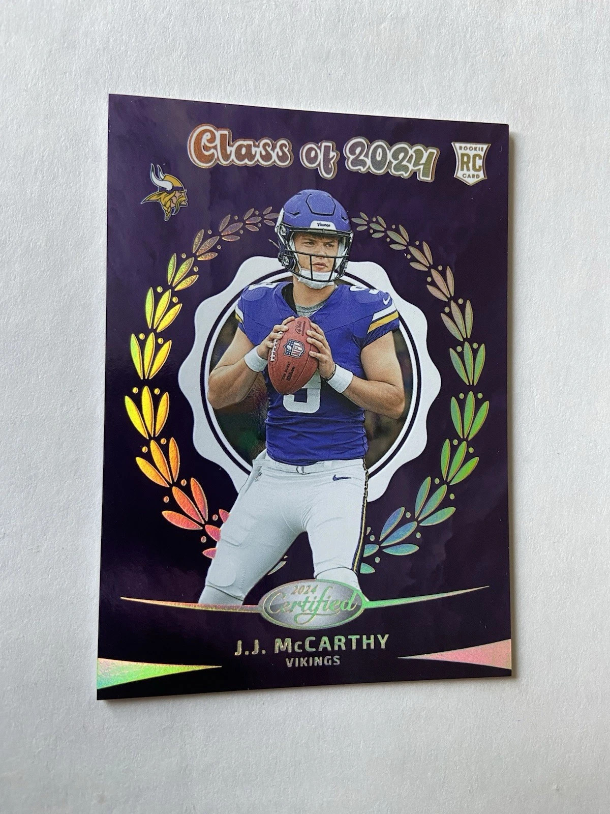 JJ McCarthy Panini Certified Class of 2024 #COFJMY Base