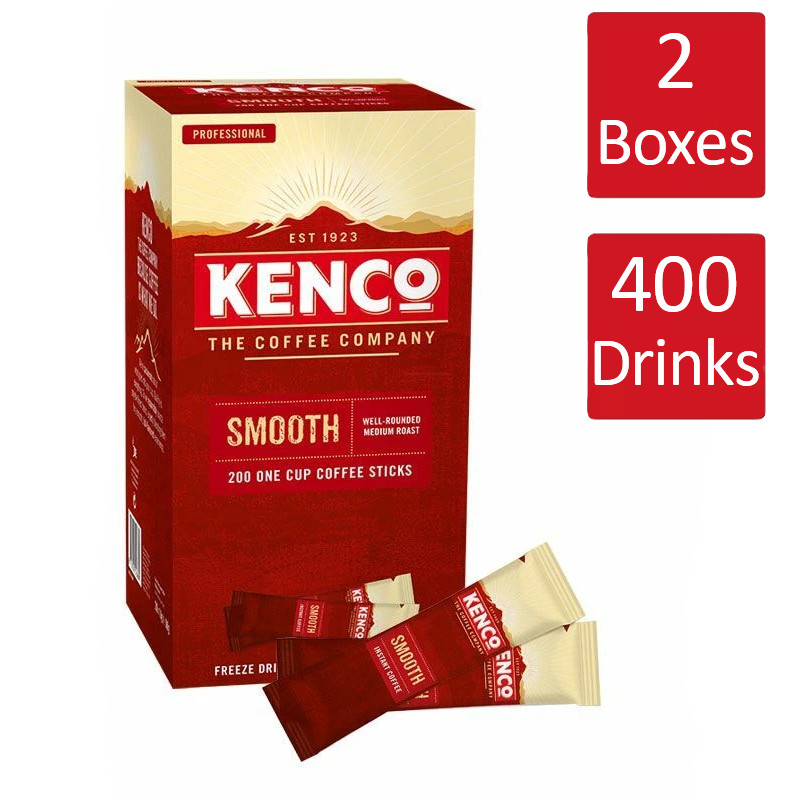 Kenco Smooth Roast Instant Coffee Sticks 2 x 200