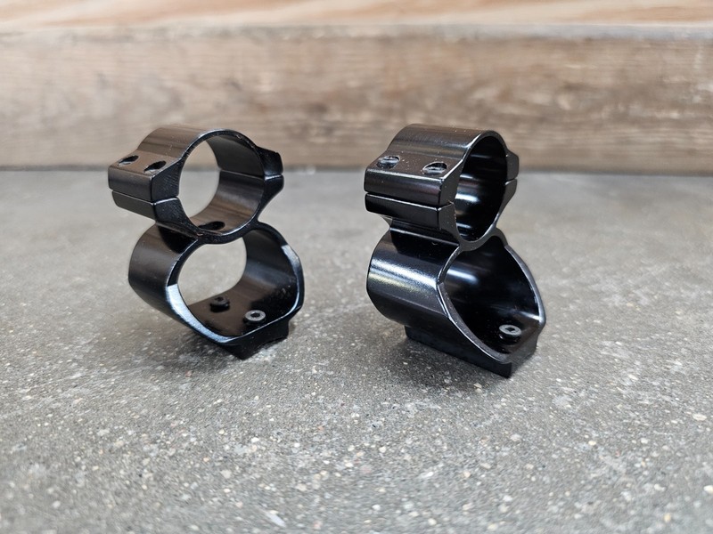 USED Kwik-Site See-Thru Mounts/Rings for Remington 742/760 1" Scope Tube KS742