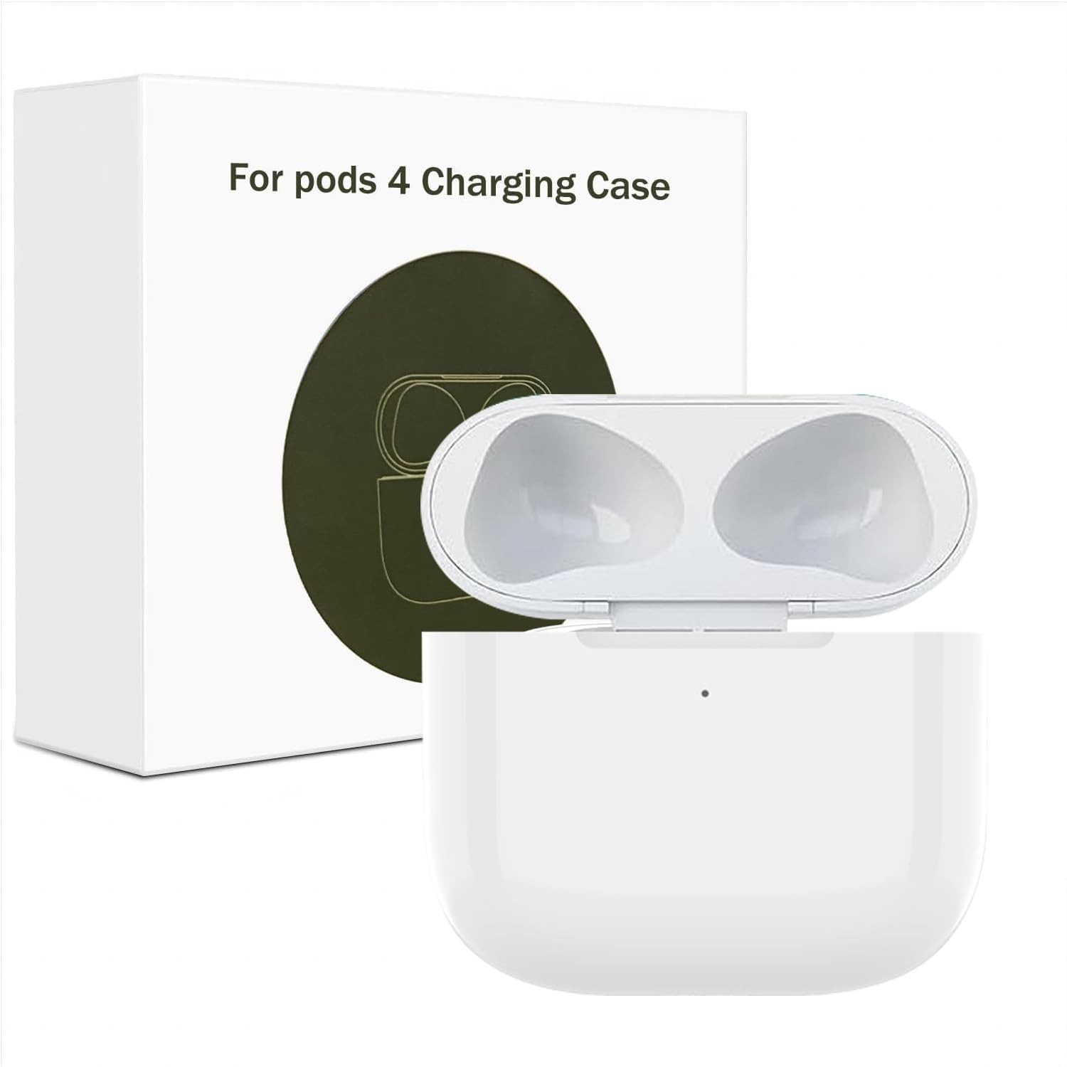 Custodia di ricarica wireless di ricambio compatibile con AirPods 4 (2024), cust