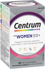 Centrum Women 50 Plus Multi Vitamin 60 Tablets | Post Menopausal Health Support