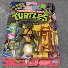 1988 Teenage Mutant Ninja Turtles TMNT Leonardo 10 -Back Playmates New MOC