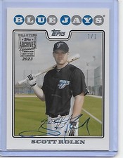 2023 Topps Archive Signatures HOF 1/1 SCOTT ROLEN Toronto Blue Jays #UH180