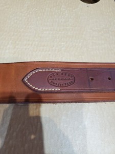 Old West Outfitters Leather Gun Belt with 30 .45 Cal. Cartridge Loops.