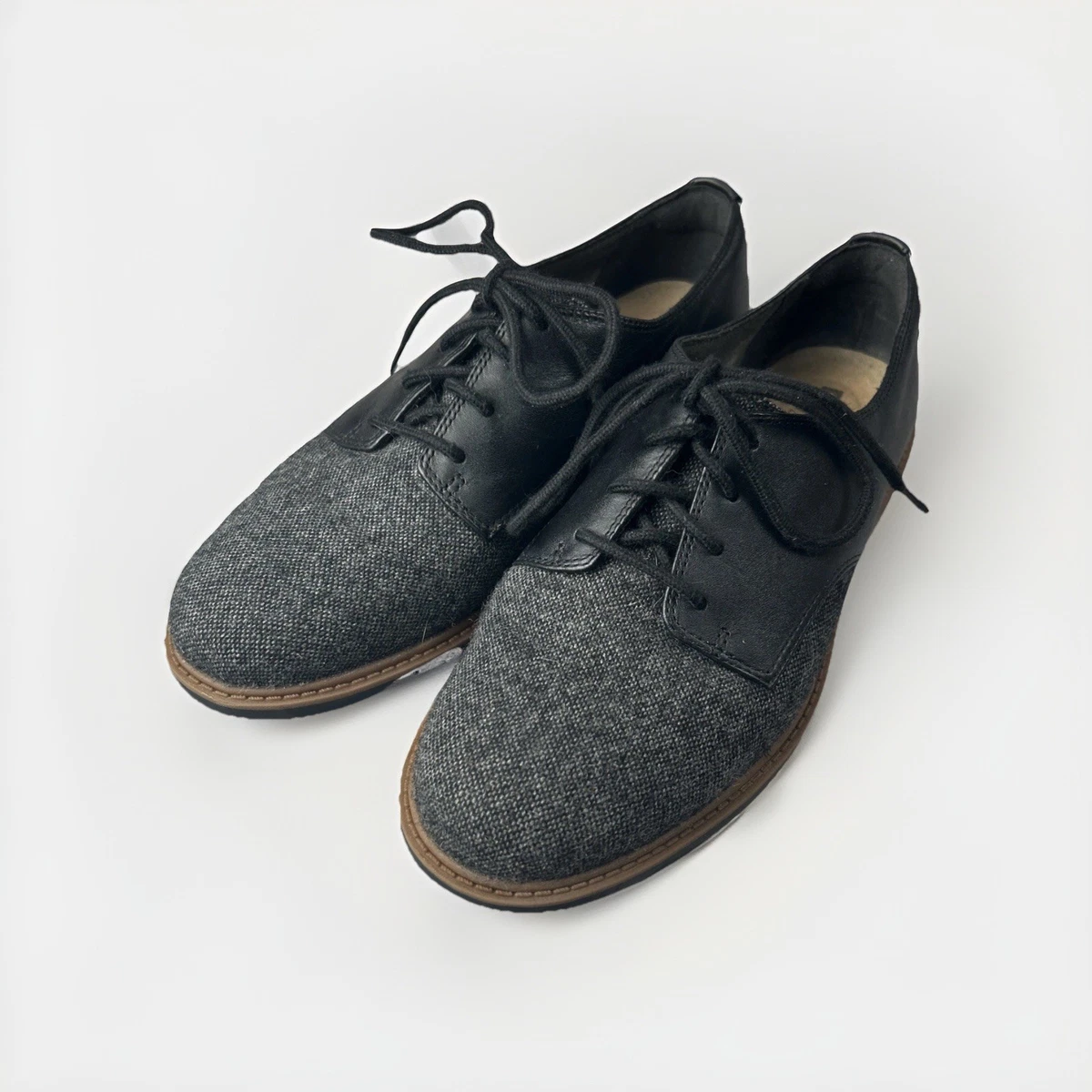 Clarks Women\'s Padmora Oxford Black Suede Lace Up Comfort Womens size 8 1/2 Clarks Oxford Comfort Shoes for Women for sale | eBay main image 2