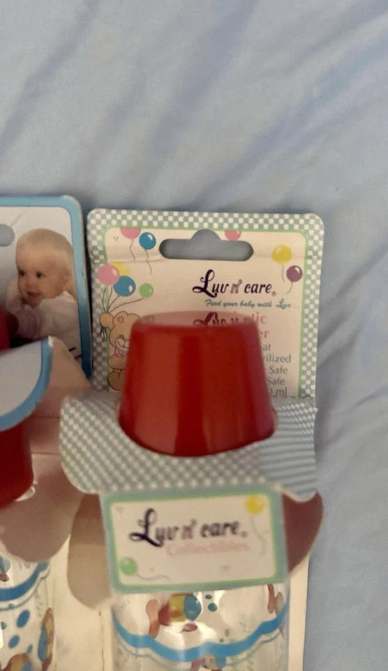 Lot Of 3 Vintage Baby Bottles Luv N Care And Kidentials New - Image 2 of 4