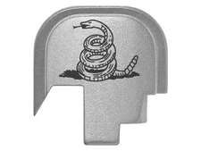 NDZ Smith & Wesson Shield, Plus, M2.0 Slide Back Plate Engraved Aluminum, Silver