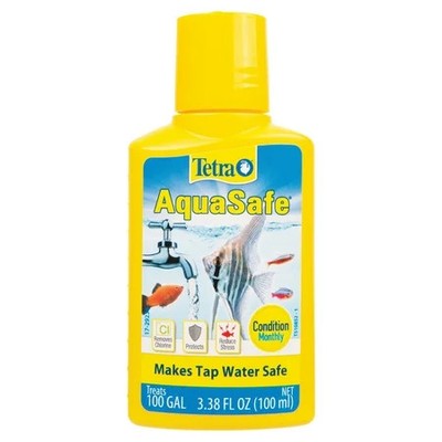 Tetra AquaSafe Aquarium Water Conditioner Makes Tap Water Safe 3.3 oz