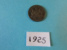 1925  SILVER THREEPENCE 3d  FROM REIGN OF  GEORGE V