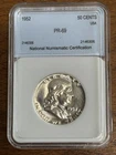 1952 Franklin Half Dollar Silver Proof Mirrors!