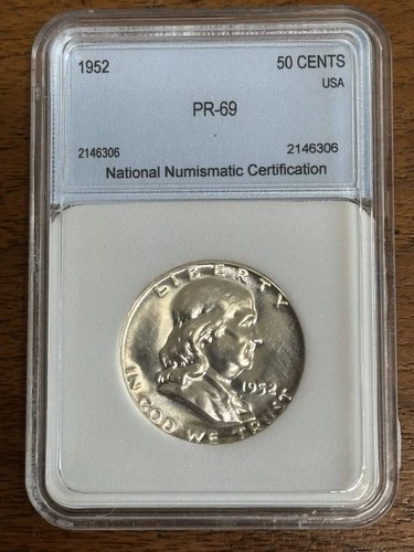 1952 Franklin Half Dollar Silver Proof Mirrors!