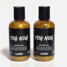 SET of 2 NEW SEALED Lush YOG NOG Shower Gel Travel 3.3 fl oz 100 ml October 2026