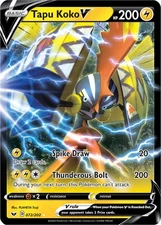 Tapu Koko V - 072/202 - Ultra Rare - Near Mint