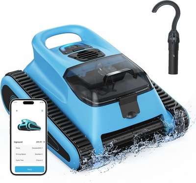 #ad #ad Robotic Pool Cleaner Cordless Pool Vacuum Robot Wall Climbing for Inground Pools $179.99