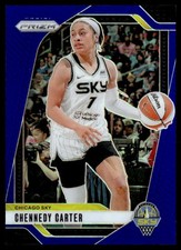 2024-25 Panini Prizm WNBA Blue Prizm Chennedy Carter 039/199 #66