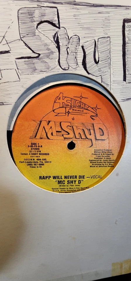 "Rapp Will Never Die" by MC Shy D Vinyl Record Foto 2 de 4