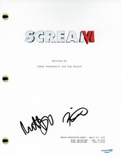 Matt Bettinelli-Olpin & Tyler Gillett "Scream VI" Signed Script Screenplay ACOA
