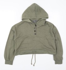Womens UK Size 6 Primark Green Pullover Hoodie
