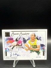 2025 Impeccable WNBA Zia Cooke Canvas Creations Autograph /49 Seattle Storm