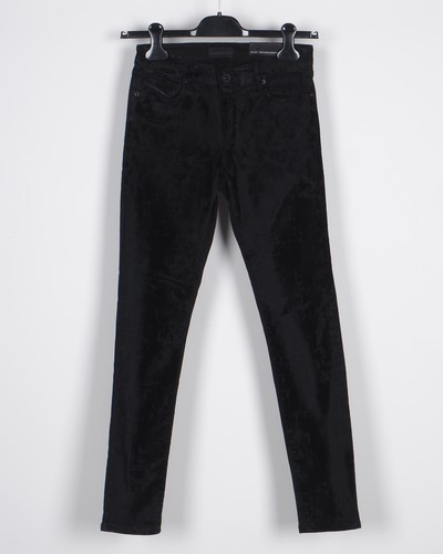 Jean Skinny Slim Free People - Taille W26 Noir Avec Imprimé, Occasion Très Bon État