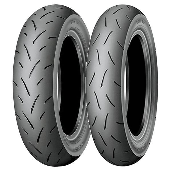 SET DE PNEUS DUNLOP 100/90-10 56J + 100/90-10 56J TT93 GP - Image 4