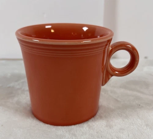 Fiesta Persimmon Ring Handled Coffee Cup/Mug Homer Laughlin Fiestaware