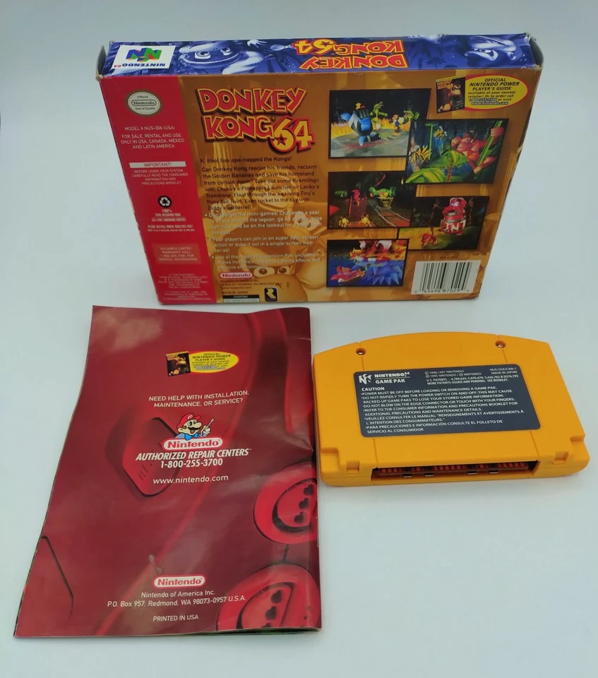 Donkey Kong 64 Nintendo 64 N64 Complete in Box (1999) Collector's Edition Yellow - Image 2 of 4