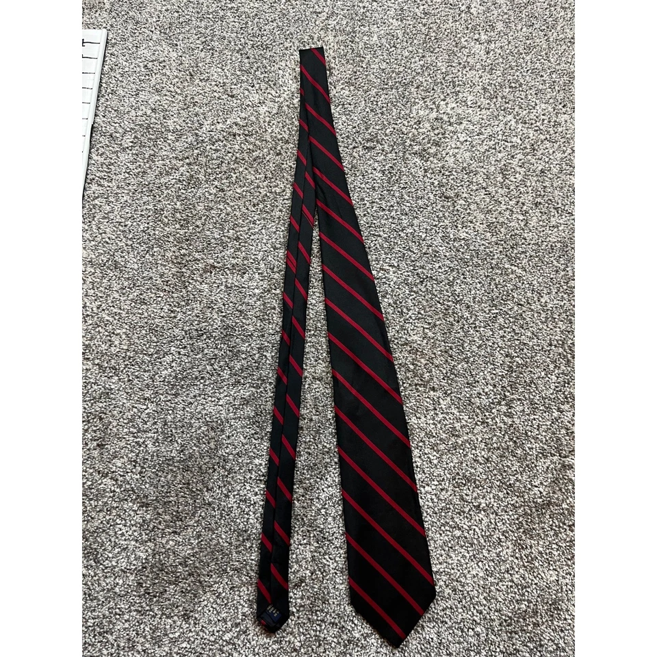 Галстук Brooks Brothers шелковый красный в полоску мужской классический официальный деловой аксессуар - Изображение 2 из 4