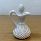 Vintage Westmoreland Milk Glass English Hobnail Cruet with Stopper