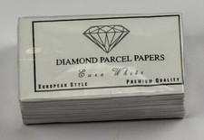 Diamond or Gem stone PARCEL PAPER pack 25 jewellers storing packing gems wrapper