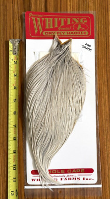 Whiting Pro Grade Natural Dun Rooster Cape, Neck, Fly Tying