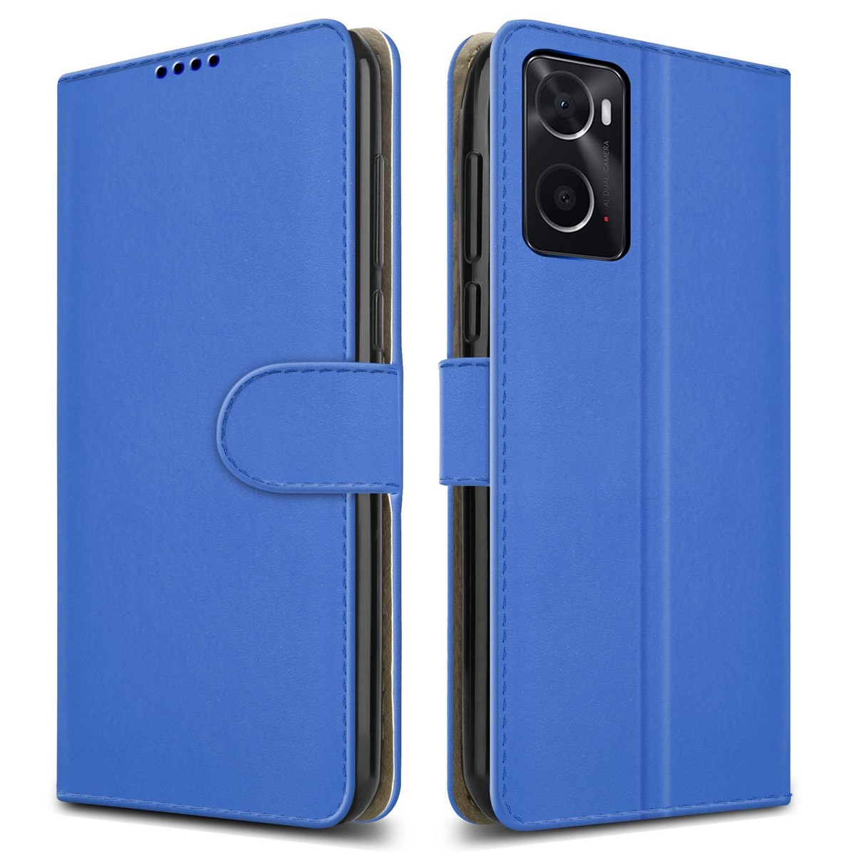 Custodia Realme 9 Pro Pelle Litschi Nera | Portafoglio e Supporto