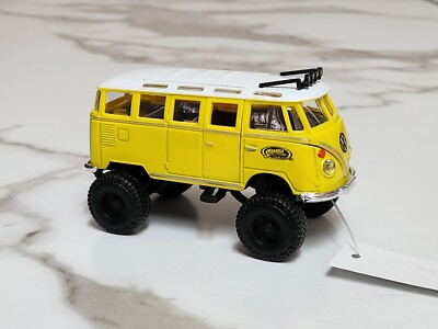 NEW Yellow Volkswagen Van Samba Off Road VW Bus 4x4 Rebels 1/40 Collectible