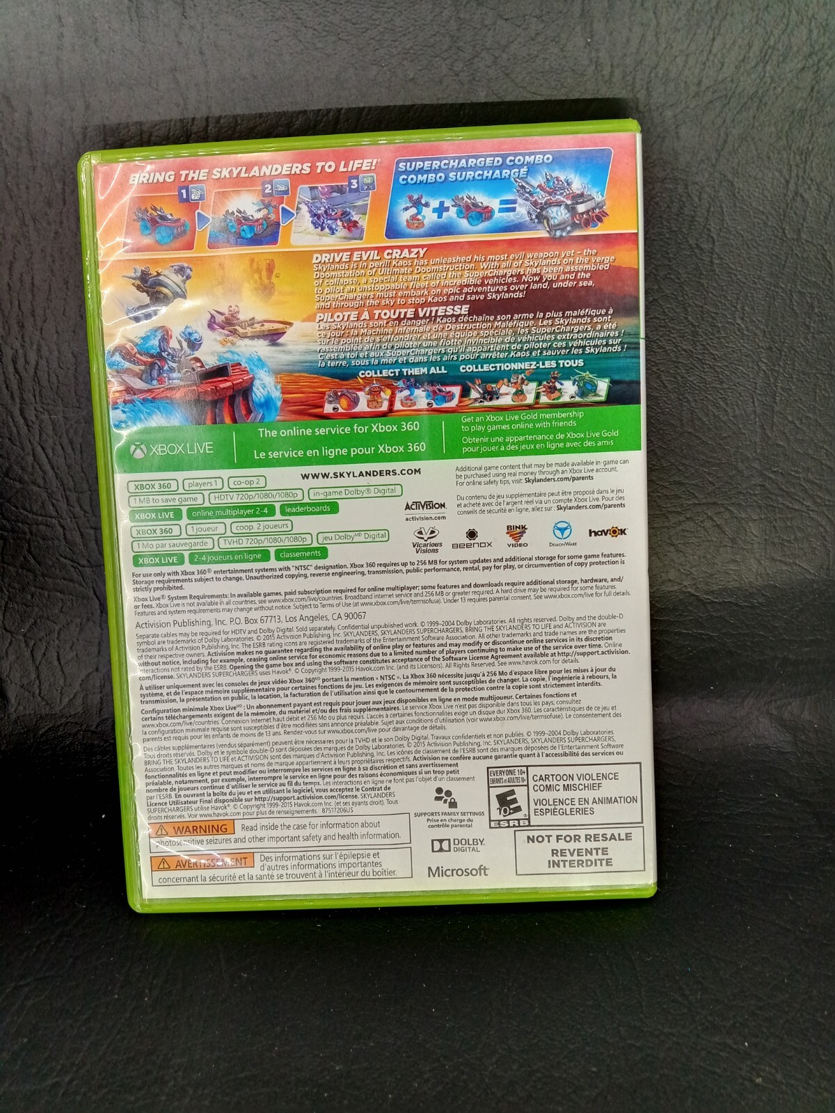 SKYLANDERS SUPERCHARGERS (XBOX 360, 2015) GAME DISC AND CASE eBay