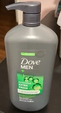 Dove Men+Care Extra Fresh Refreshing Hydrating Face and Body Wash 32 fl oz 