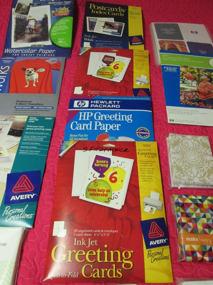 Papel fotográfico/tarjeta impresora asst. tallas/acabados -principalmente sellados-ENORME Asst. Foto 4 de 4