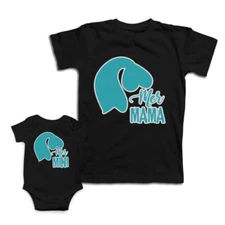 Mom Mom and Baby Matching Outfits Mermaid Mama Mini Knit Cotton Match Clothes