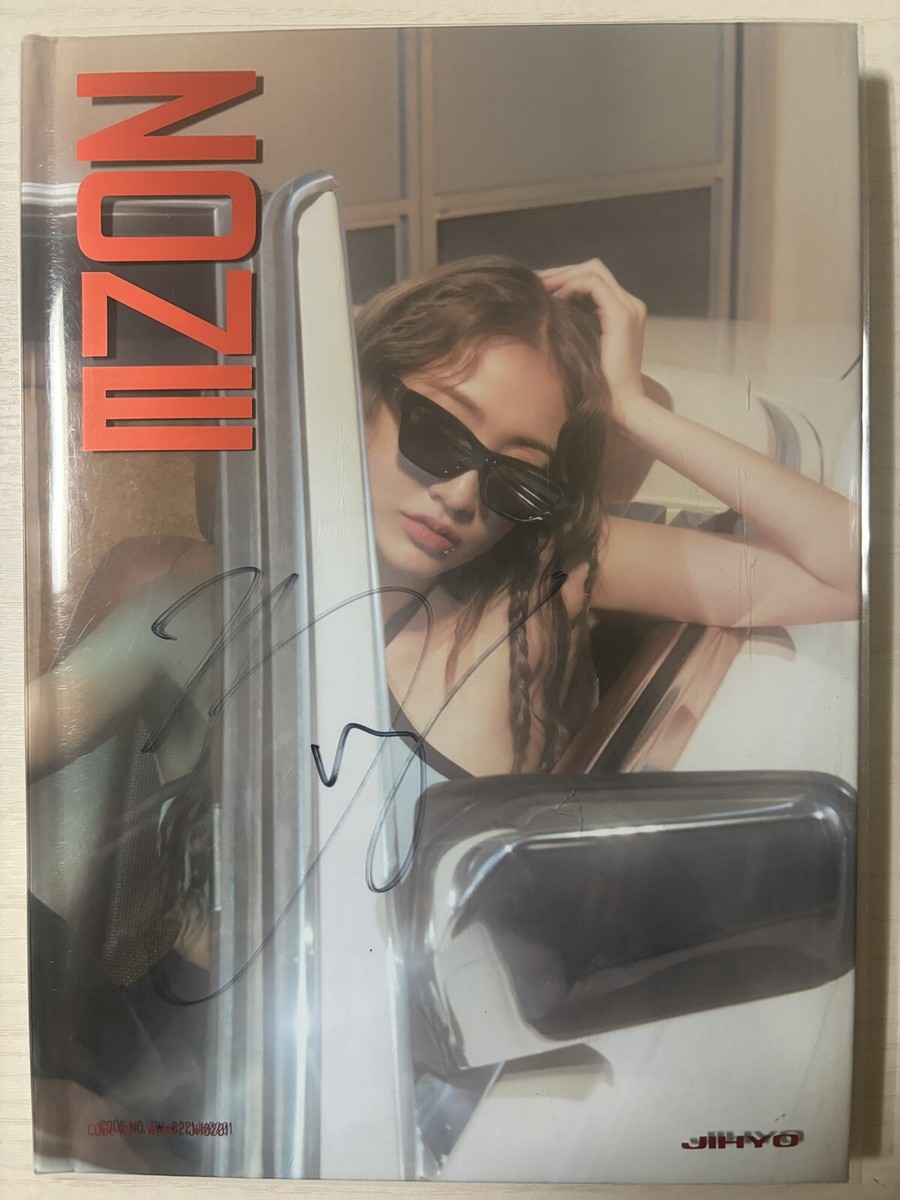 TWICE JIHYO [ZONE] Autographed Signed Album MINT CONDITION | eBay