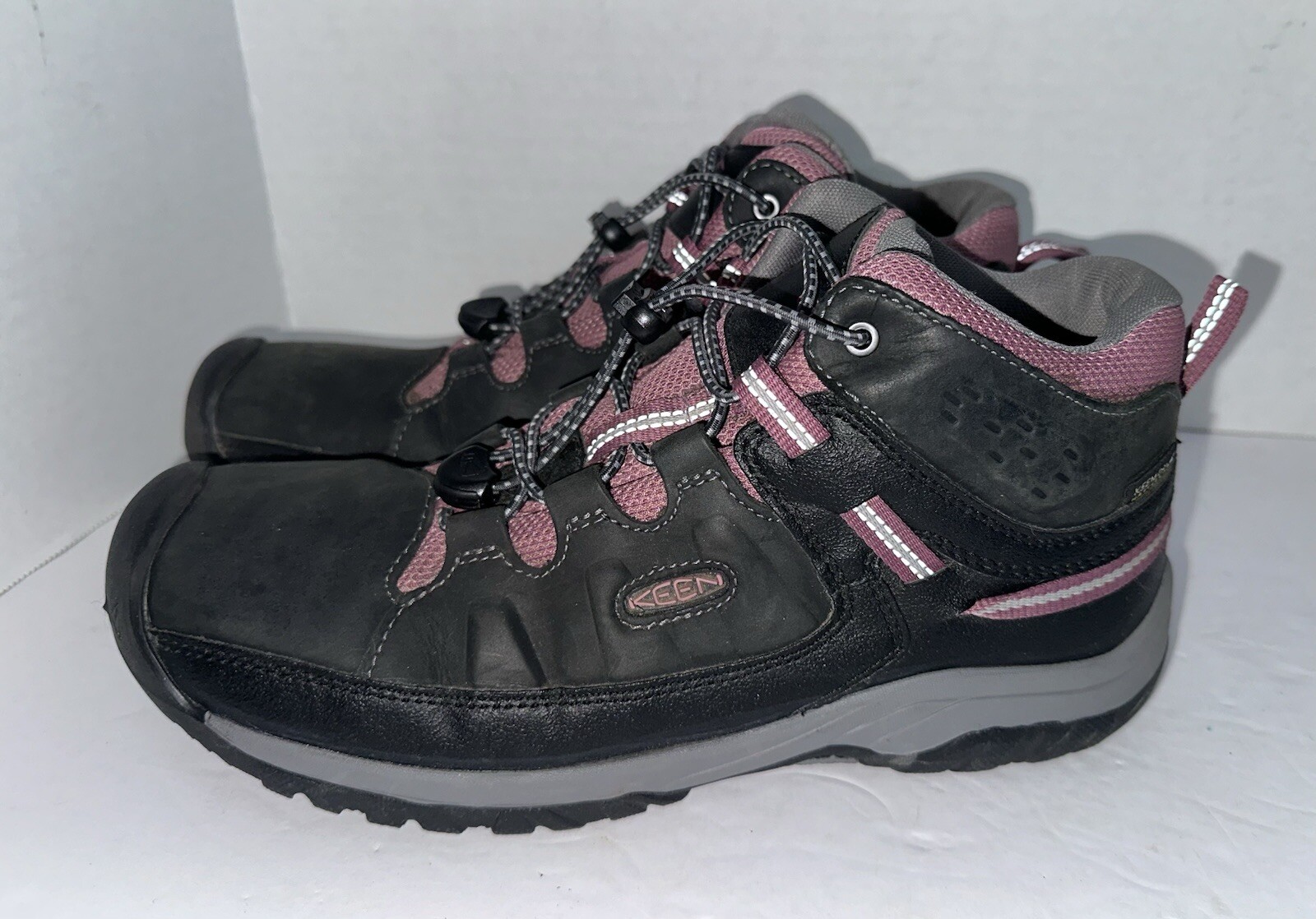 Stivali da trekking impermeabili Keen Targhee Mid 1020131 giovani taglia 7 Wm 8 Raven Tulipier