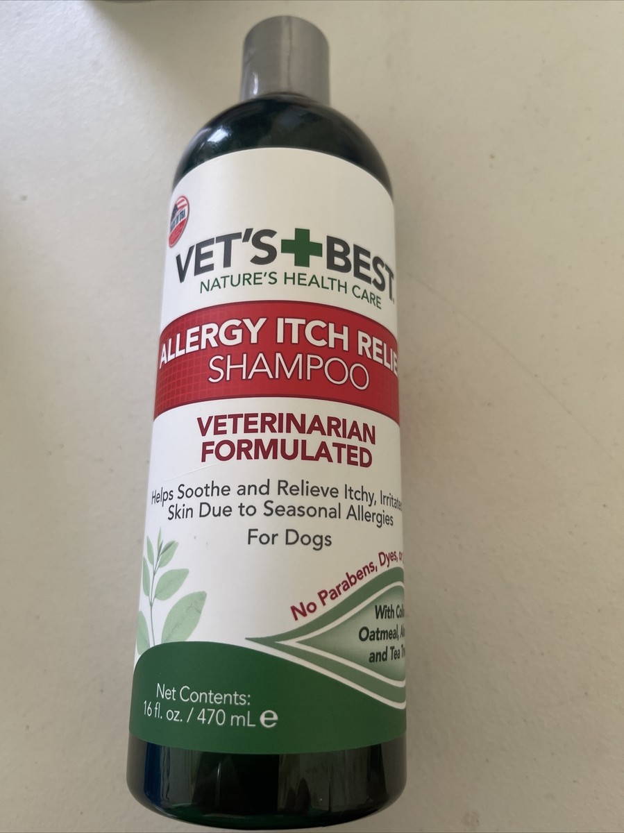 16 oz Vet's Best Allergy Itch Relief Dog Shampoo Cleans and