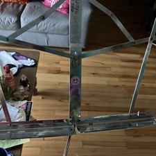 Silver Portable, Adjustable Norwood Music Stand,Fold Up W/Blue Accent Carry Case