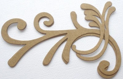 {4} FLOURiSH Set - Decorative Accents Bare Chipboard Die Cuts