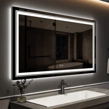 XXL Premium Illuminated LED Bathroom Mirror Beauty Makeup Salon Spa Mirror 6500K