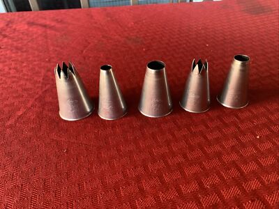 Ateco 5 Piece SS Pastry Decorating Tips
