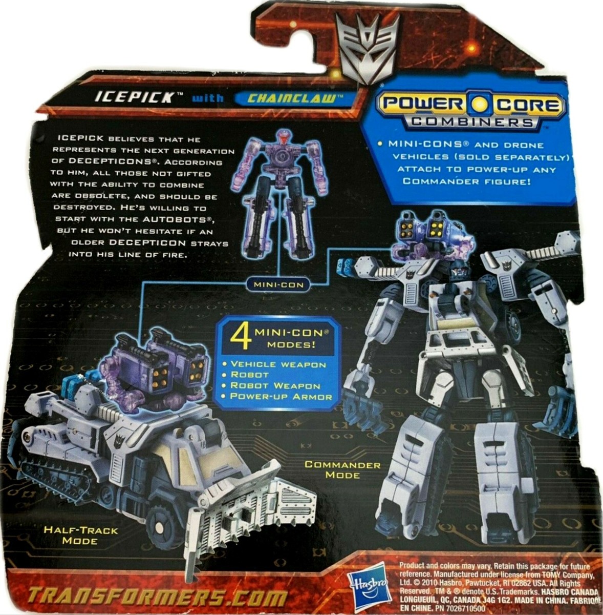 Transformers Power Core Combiners Icepick with Chainclaw Factory