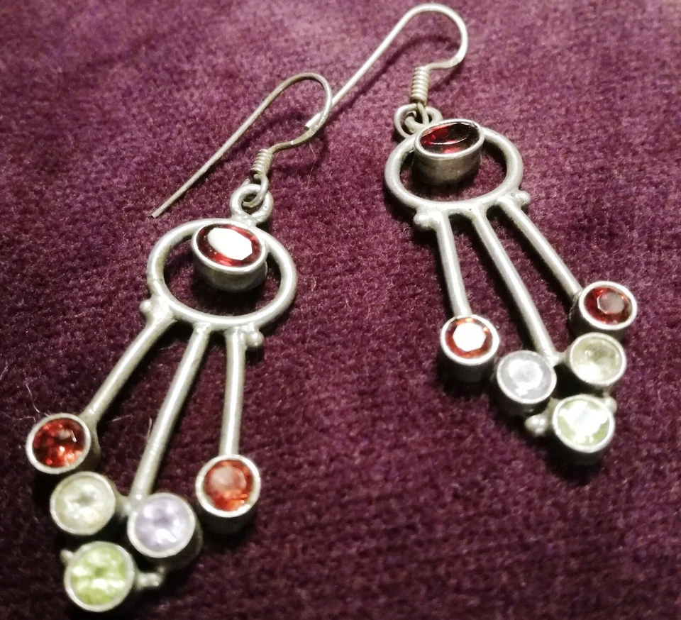 ORECCHINI quarzi - Argento 925- Idea Regalo Donna Idea Regalo Natale - Immagine 4 di 4